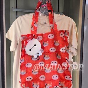 Disney Parks Baymax & Mochi Packable tote bag Disneyland